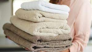 Washing towels